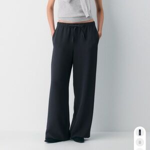 Aritzia Navy Wide-Leg Women's Pants